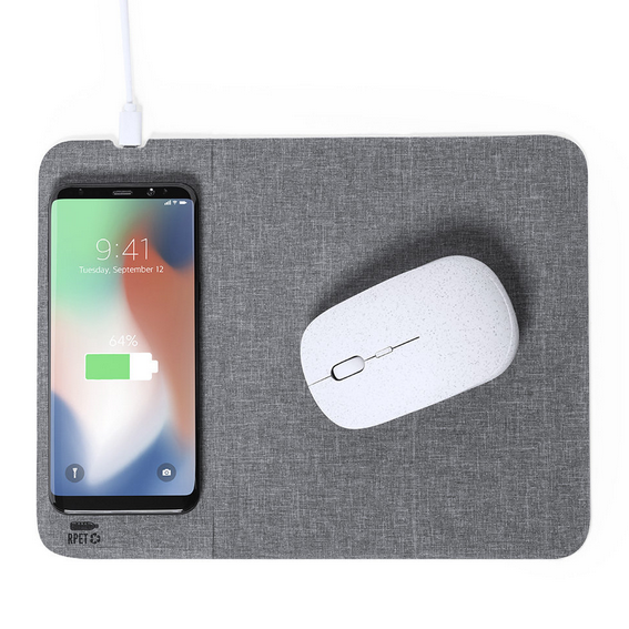 Tapis de souris personnalisable avec ports USB et chargeur à