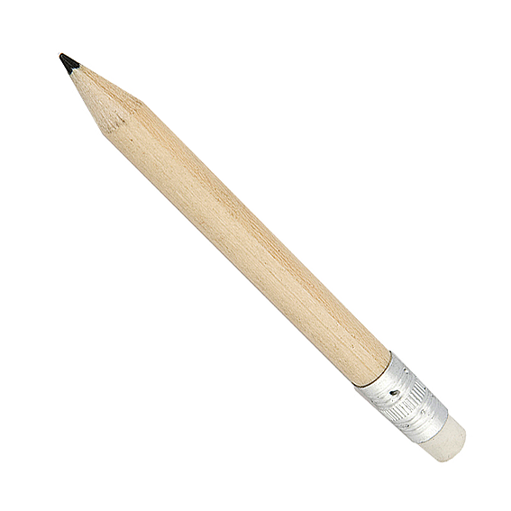 Crayon de bois écologique et gomme couleur