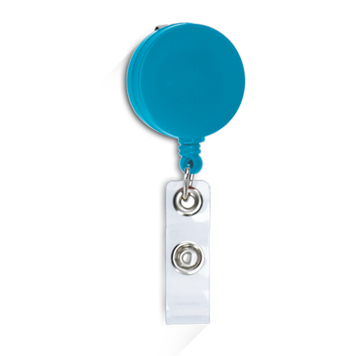 bleu Porte-badge enrouleur, en plastique