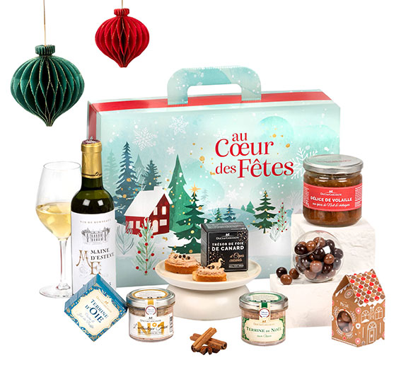 Coffret gastronomique publicitaire Coffret gastronomique personnalisé Nuit de Noël